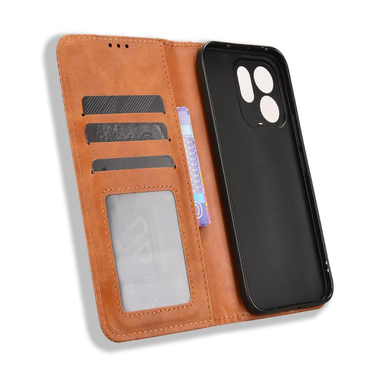 For vivo V70 5G / V70 Elite 5G Magnetic Buckle Retro Texture Leather Phone Case