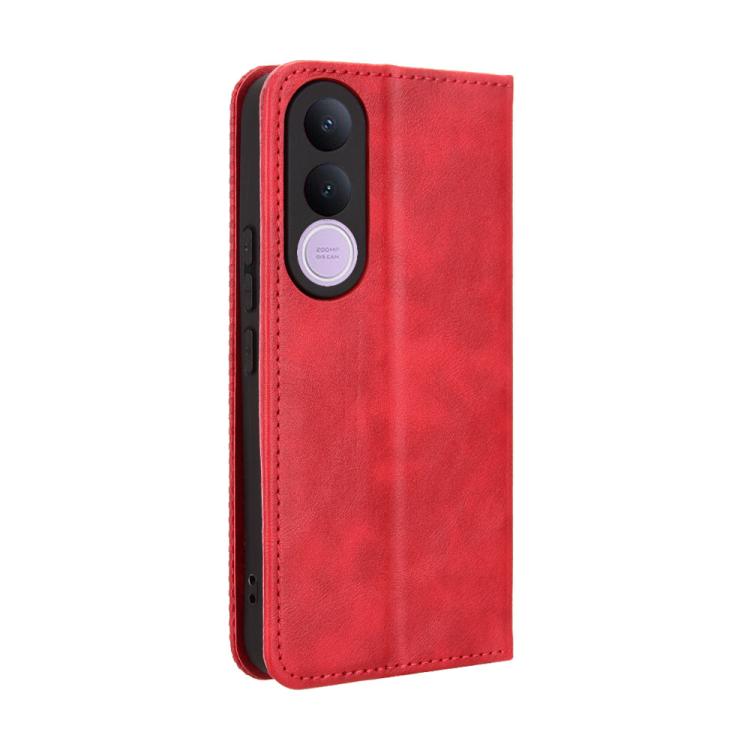 For vivo V70 FE 5G Magnetic Buckle Retro Texture Leather Phone Case