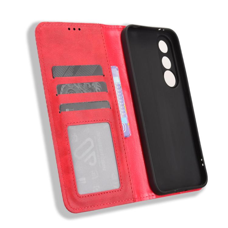 For vivo V70 FE 5G Magnetic Buckle Retro Texture Leather Phone Case