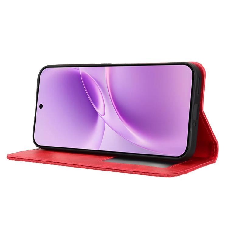 For vivo V70 FE 5G Magnetic Buckle Retro Texture Leather Phone Case
