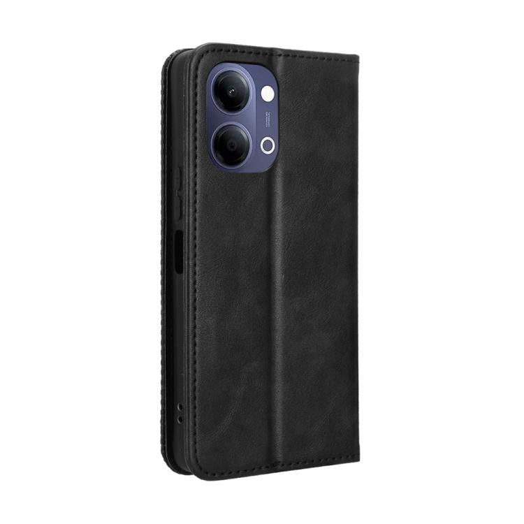 For vivo Y21 5G / Y05 4G Magnetic Buckle Retro Texture Leather Phone Case