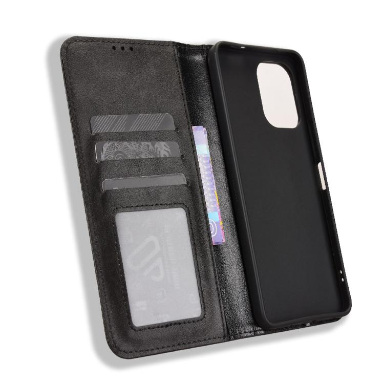For vivo Y21 5G / Y05 4G Magnetic Buckle Retro Texture Leather Phone Case