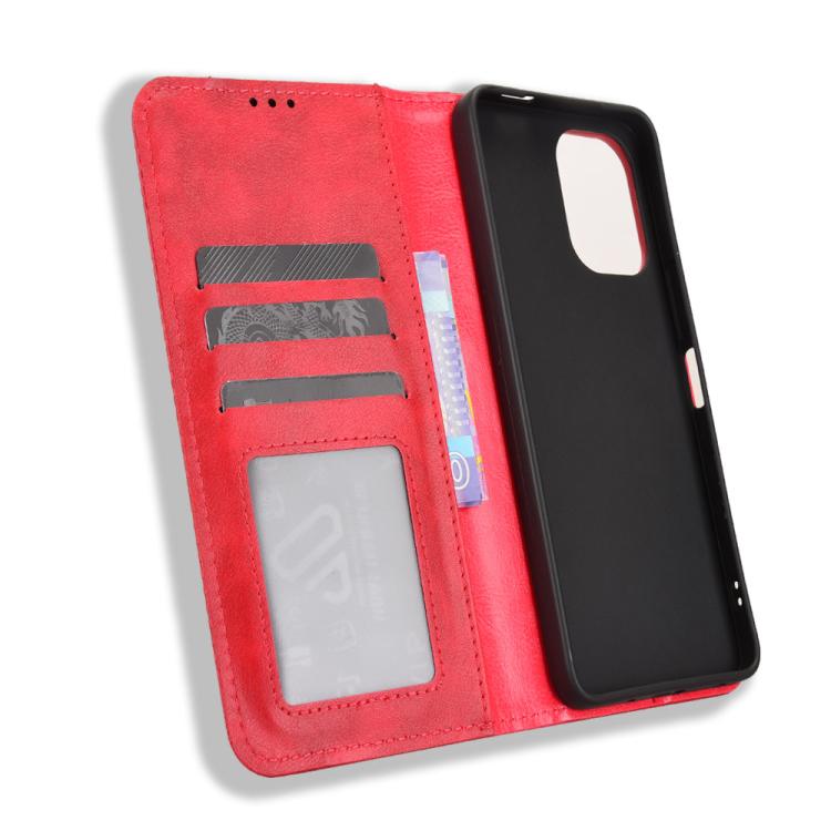 For vivo Y21 5G / Y05 4G Magnetic Buckle Retro Texture Leather Phone Case