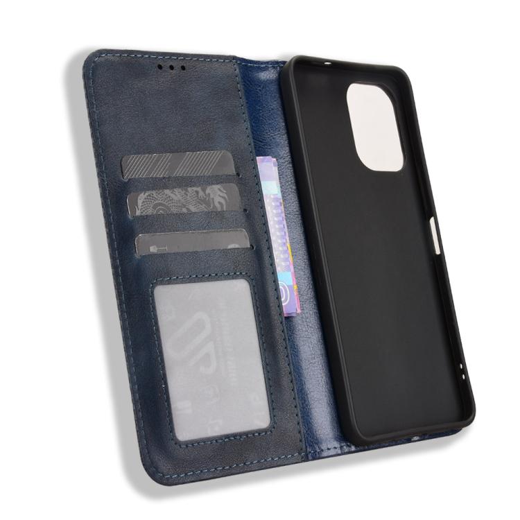 For vivo Y21 5G / Y05 4G Magnetic Buckle Retro Texture Leather Phone Case