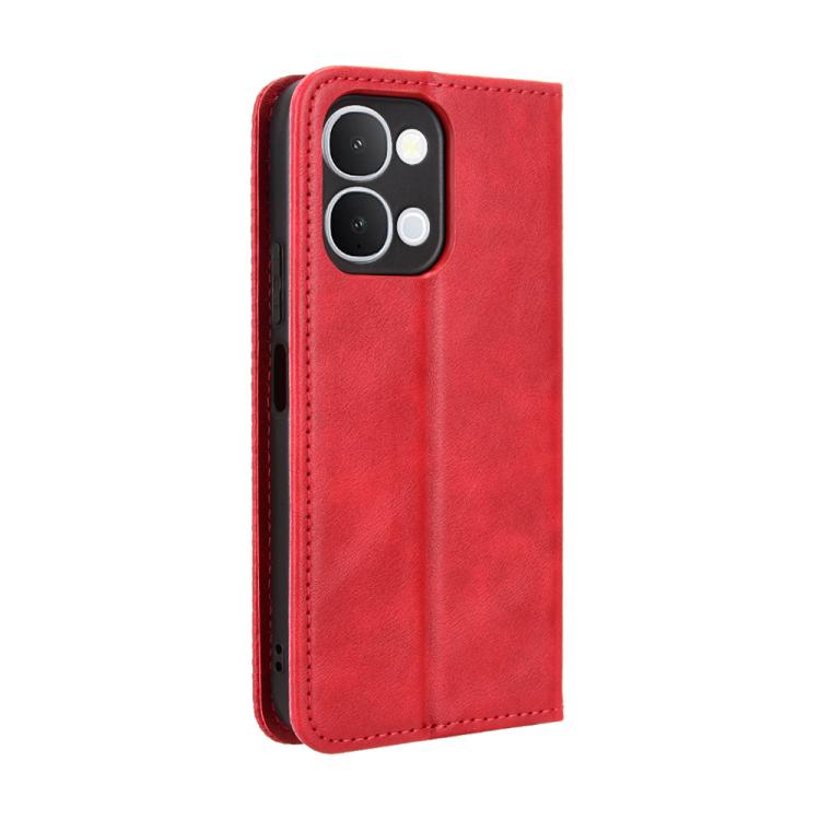 For vivo Y31d 4G / Y500i 5G Magnetic Buckle Retro Texture Leather Phone Case
