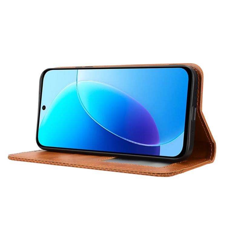 For vivo Y31d 4G / Y500i 5G Magnetic Buckle Retro Texture Leather Phone Case