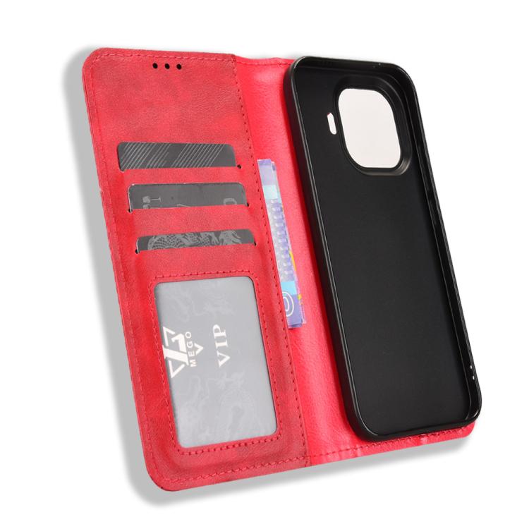 For vivo iQOO Z11 Turbo 5G / 15R 5G Magnetic Buckle Retro Texture Leather Phone Case