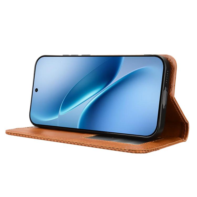 For vivo iQOO Z11 Turbo 5G / 15R 5G Magnetic Buckle Retro Texture Leather Phone Case