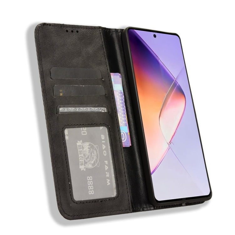 For Infinix Note 40 4G Magnetic Buckle Retro Texture Leather Phone Case