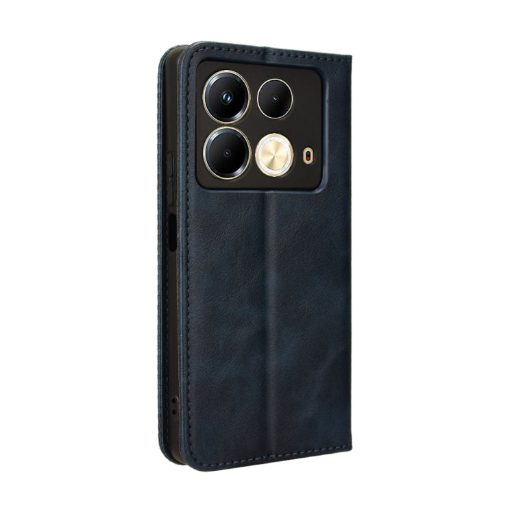 For Infinix Note 40 4G Magnetic Buckle Retro Texture Leather Phone Case