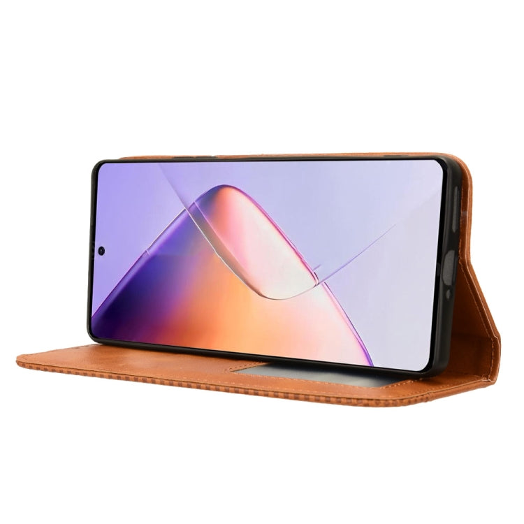For Infinix Note 40 4G Magnetic Buckle Retro Texture Leather Phone Case