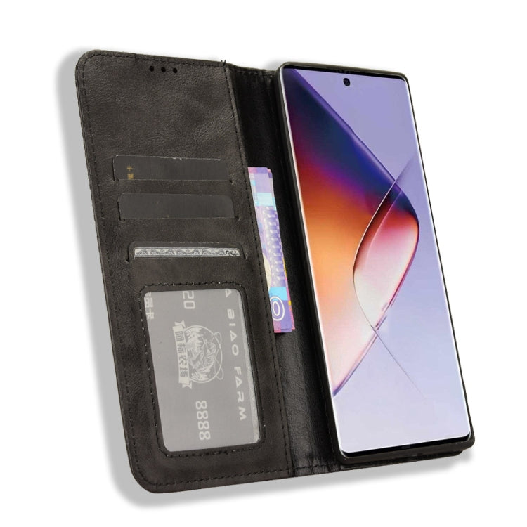 For Infinix Note 40 Pro 4G Magnetic Buckle Retro Texture Leather Phone Case