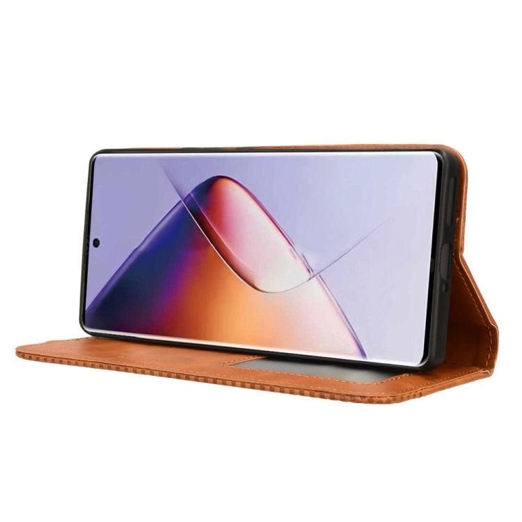 For Infinix Note 40 Pro 4G Magnetic Buckle Retro Texture Leather Phone Case