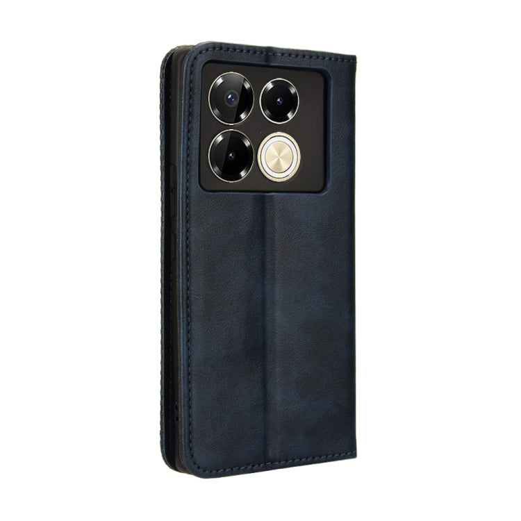 For Infinix Note 40 Pro 5G Magnetic Buckle Retro Texture Leather Phone Case