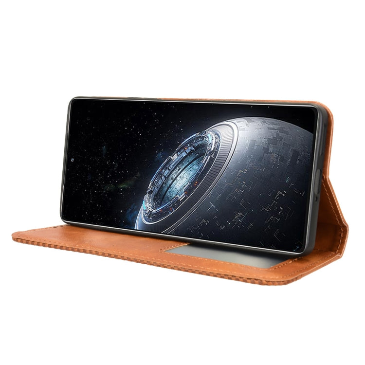 For Infinix GT 20 Pro 5G X6871 Magnetic Buckle Retro Texture Leather Phone Case