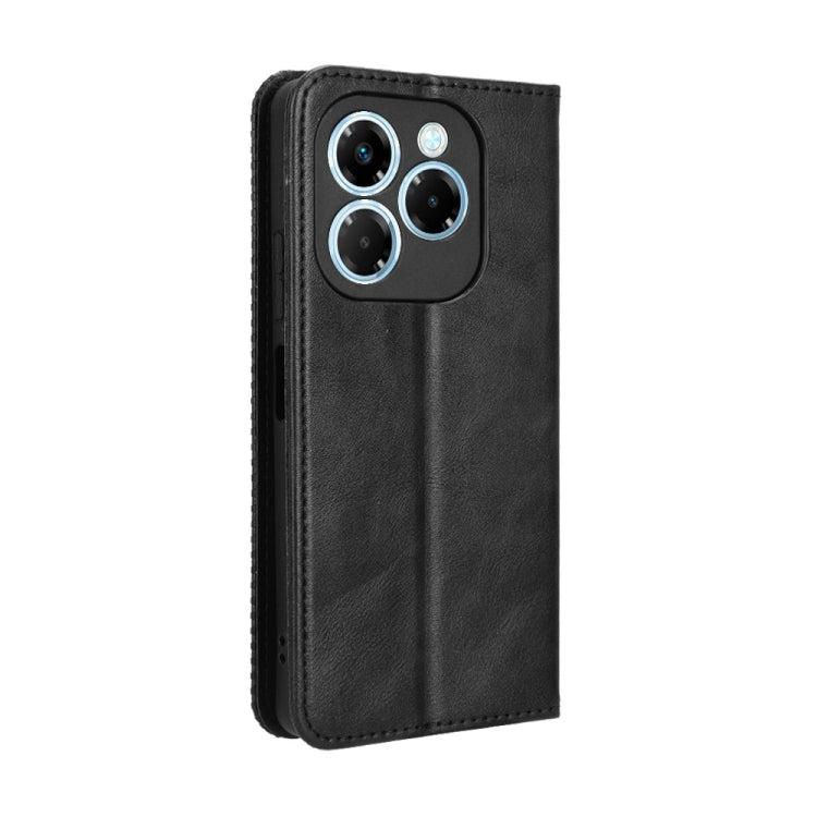 For Infinix Note 40X 5G X6838 Magnetic Buckle Retro Texture Leather Phone Case