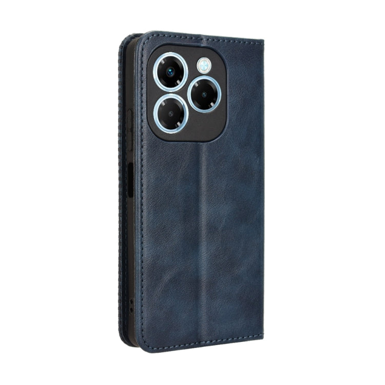 For Infinix Note 40X 5G X6838 Magnetic Buckle Retro Texture Leather Phone Case