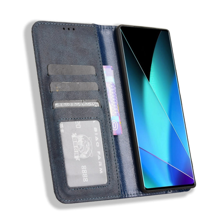 For Infinix Zero 40 4G Magnetic Buckle Retro Texture Leather Phone Case