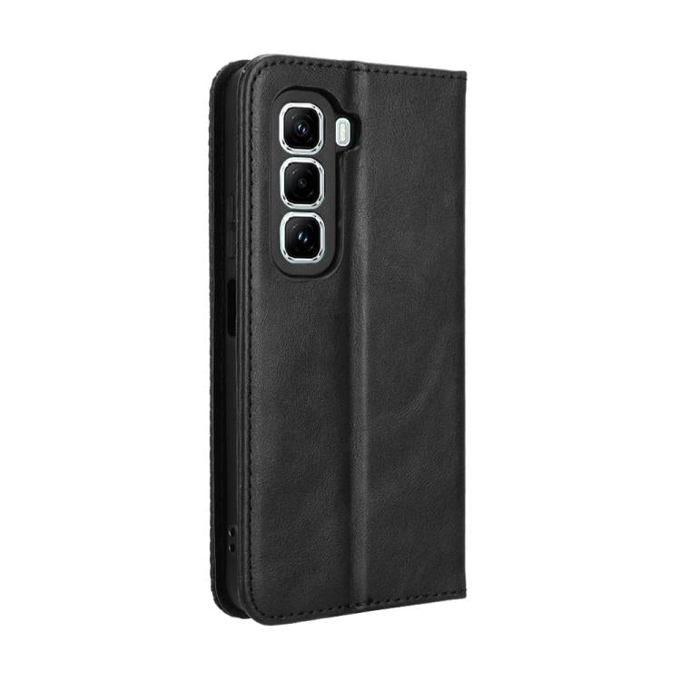For Infinix Hot 50 Pro 4G Magnetic Buckle Retro Texture Leather Phone Case