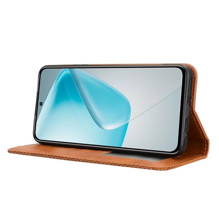 For Infinix Hot 50 Pro 4G Magnetic Buckle Retro Texture Leather Phone Case