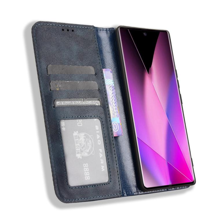 For Infinix Zero 40 5G Magnetic Buckle Retro Texture Leather Phone Case