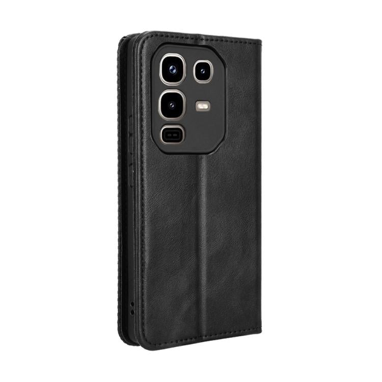 For Infinix Note 50 4G / Note 50 Pro 4G Magnetic Buckle Retro Texture Leather Phone Case