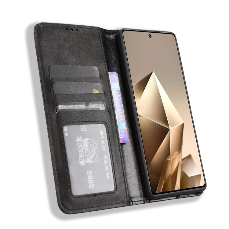 For Infinix Note 50 4G / Note 50 Pro 4G Magnetic Buckle Retro Texture Leather Phone Case