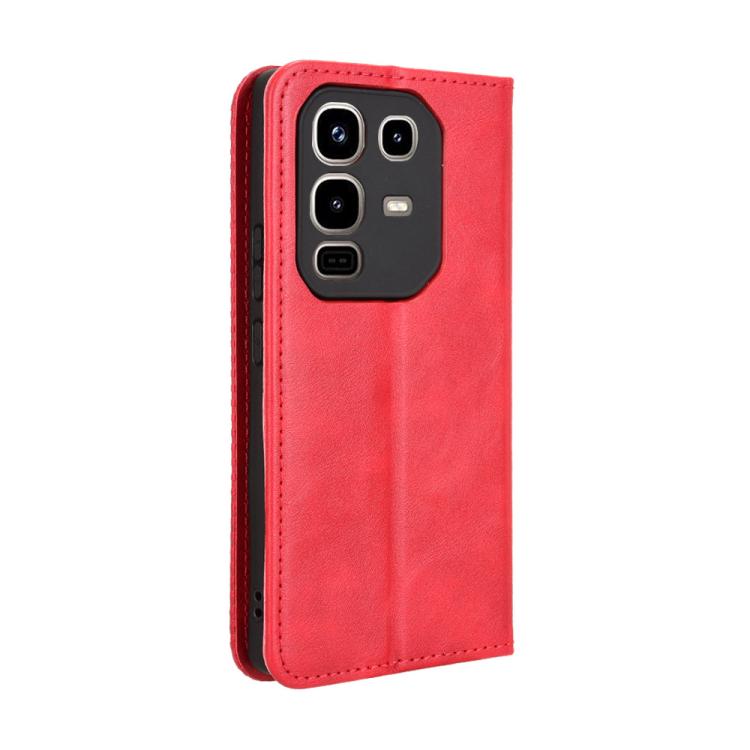 For Infinix Note 50 4G / Note 50 Pro 4G Magnetic Buckle Retro Texture Leather Phone Case