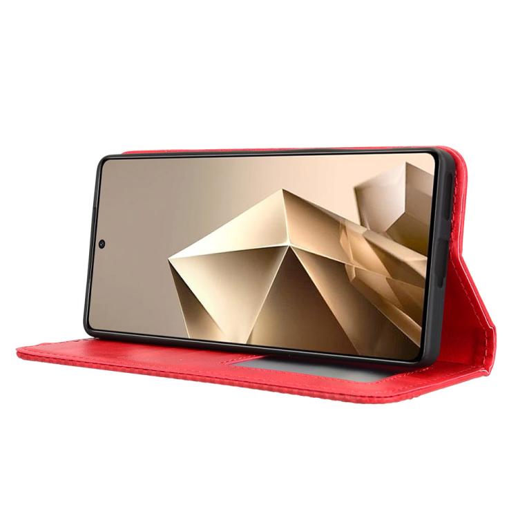 For Infinix Note 50 4G / Note 50 Pro 4G Magnetic Buckle Retro Texture Leather Phone Case