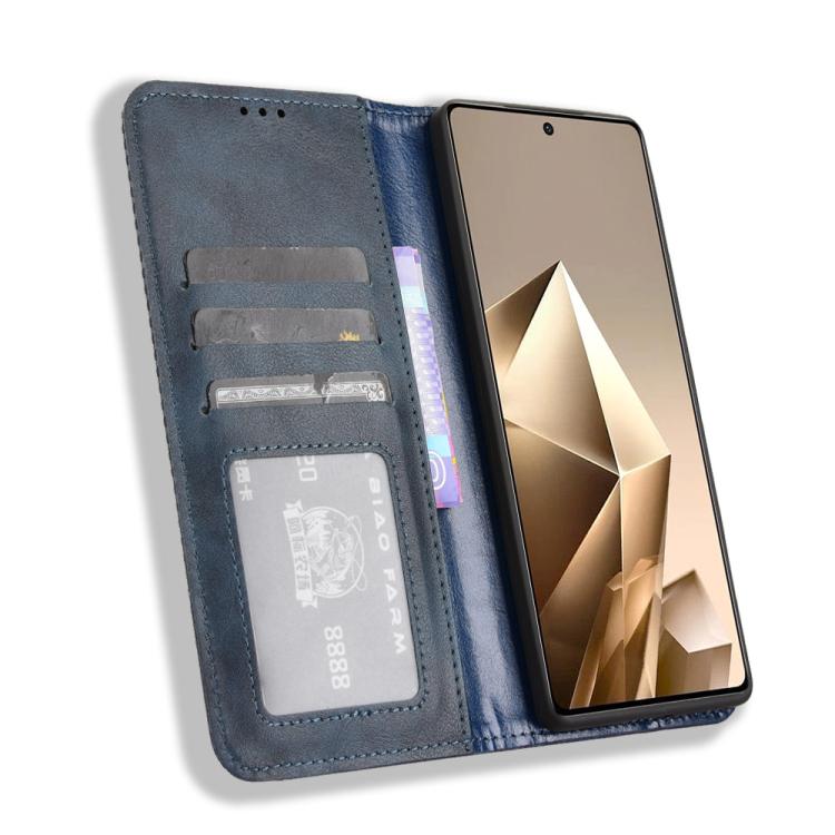 For Infinix Note 50 4G / Note 50 Pro 4G Magnetic Buckle Retro Texture Leather Phone Case