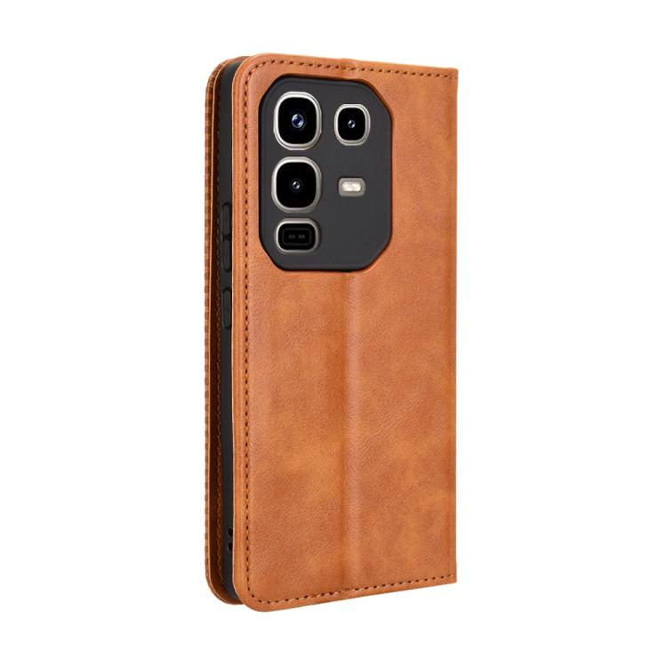 For Infinix Note 50 4G / Note 50 Pro 4G Magnetic Buckle Retro Texture Leather Phone Case