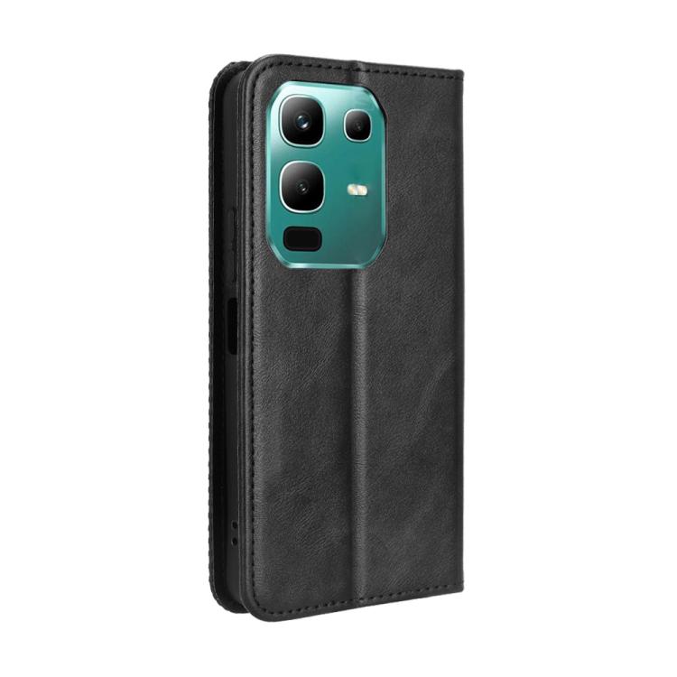 For Infinix Note 50x 5G Magnetic Buckle Retro Texture Leather Phone Case