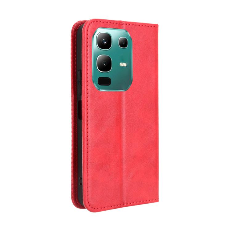 For Infinix Note 50x 5G Magnetic Buckle Retro Texture Leather Phone Case