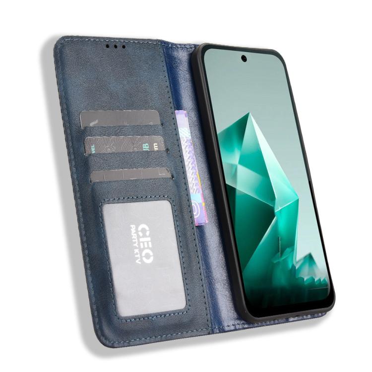 For Infinix Note 50x 5G Magnetic Buckle Retro Texture Leather Phone Case