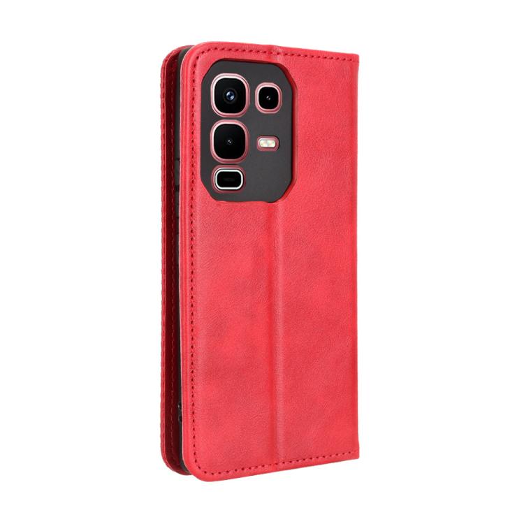 For Infinix Note 50s 5G Magnetic Buckle Retro Texture Leather Phone Case