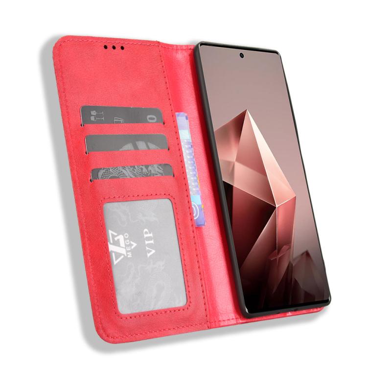 For Infinix Note 50s 5G Magnetic Buckle Retro Texture Leather Phone Case