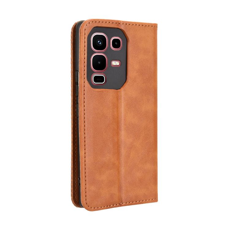 For Infinix Note 50s 5G Magnetic Buckle Retro Texture Leather Phone Case