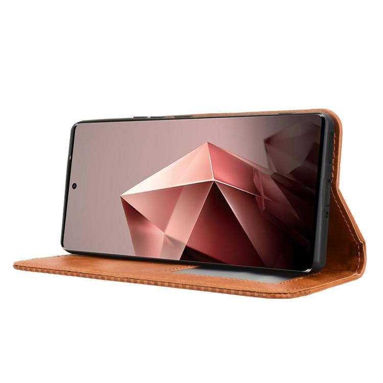 For Infinix Note 50s 5G Magnetic Buckle Retro Texture Leather Phone Case