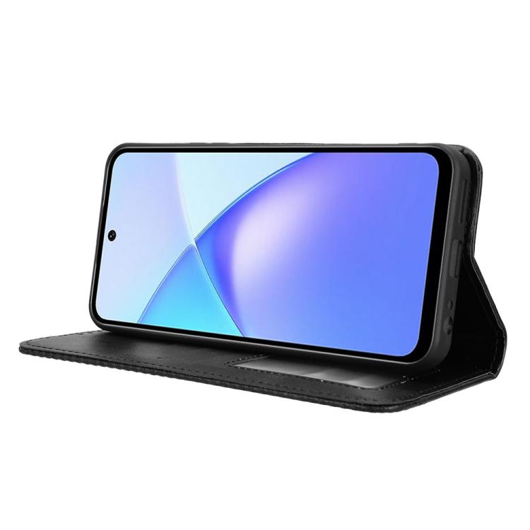 For Infinix Smart 10 Plus 4G Magnetic Buckle Retro Texture Leather Phone Case