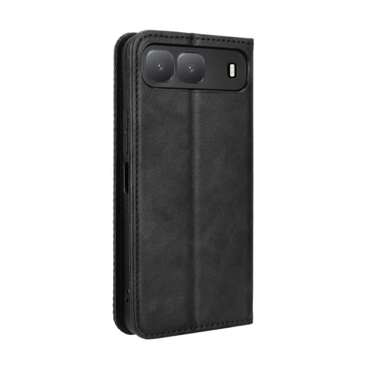 For Infinix Hot 60i 5G / Tecno Spark Go 5G Magnetic Buckle Retro Texture Leather Phone Case
