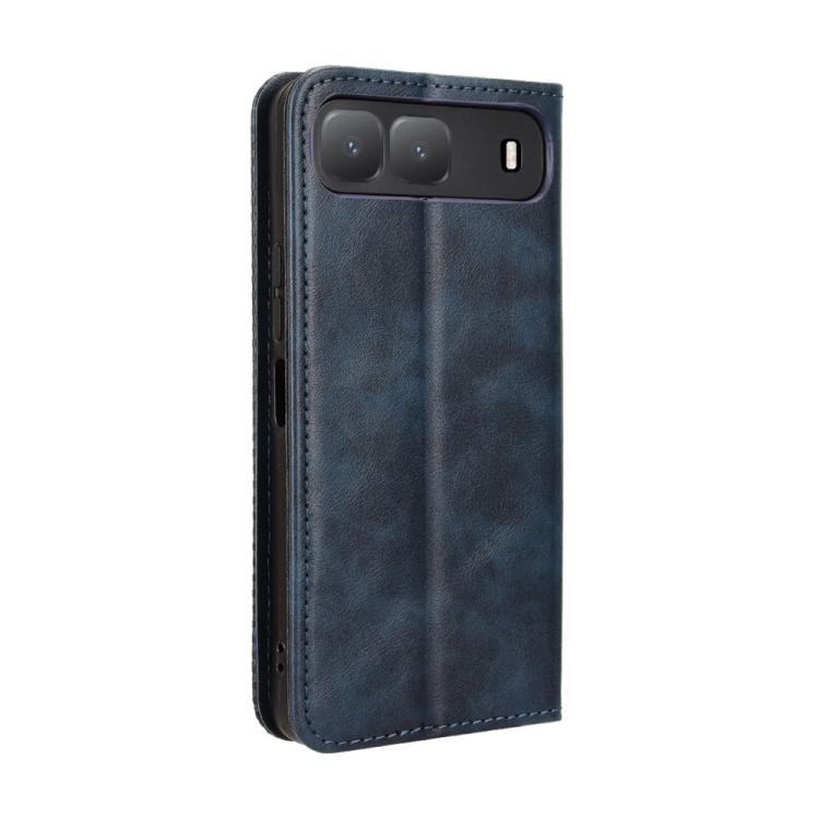 For Infinix Hot 60i 5G / Tecno Spark Go 5G Magnetic Buckle Retro Texture Leather Phone Case