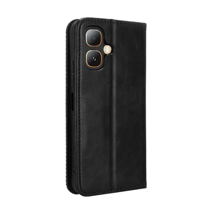For Infinix Smart 20 4G Magnetic Buckle Retro Texture Leather Phone Case