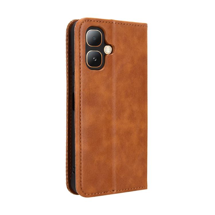 For Infinix Smart 20 4G Magnetic Buckle Retro Texture Leather Phone Case