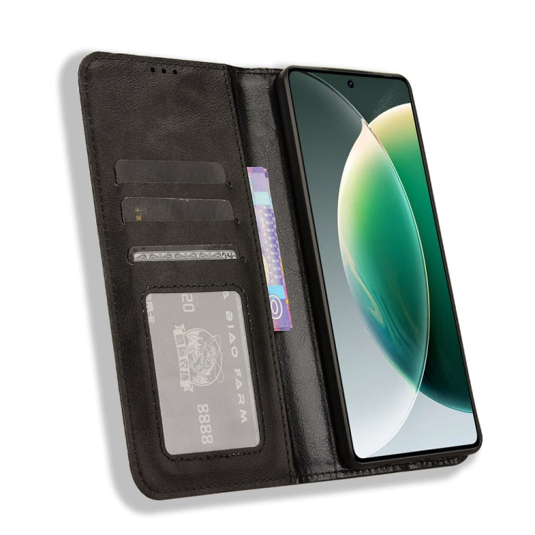 For Tecno Camon 30 5G / 4G Magnetic Buckle Retro Texture Leather Phone Case