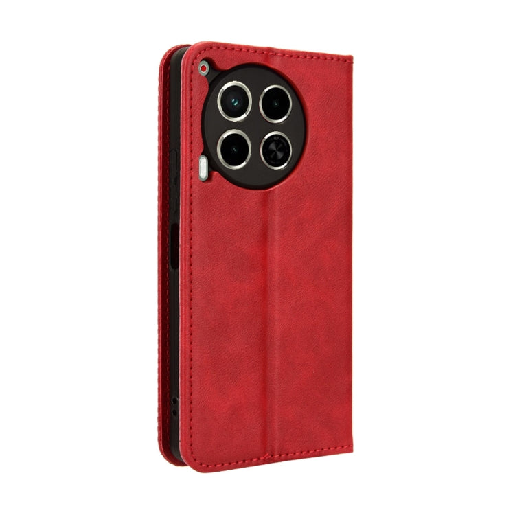 For Tecno Camon 30 5G / 4G Magnetic Buckle Retro Texture Leather Phone Case