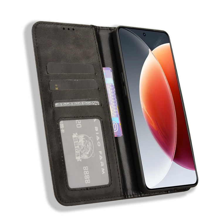 For Tecno Camon 30 Premier 5G Magnetic Buckle Retro Texture Leather Phone Case