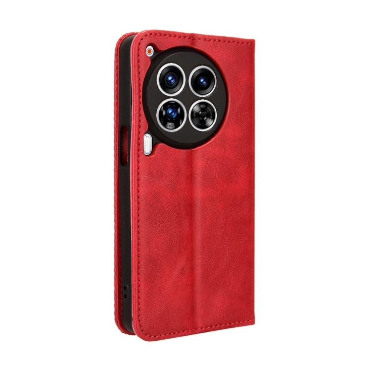 For Tecno Camon 30 Premier 5G Magnetic Buckle Retro Texture Leather Phone Case