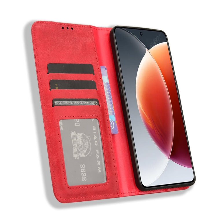 For Tecno Camon 30 Premier 5G Magnetic Buckle Retro Texture Leather Phone Case
