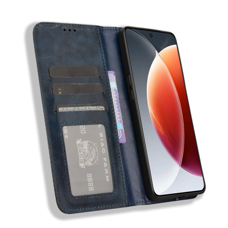 For Tecno Camon 30 Premier 5G Magnetic Buckle Retro Texture Leather Phone Case