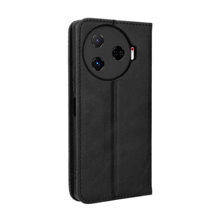For Tecno Camon 30 Pro 5G Magnetic Buckle Retro Texture Leather Phone Case